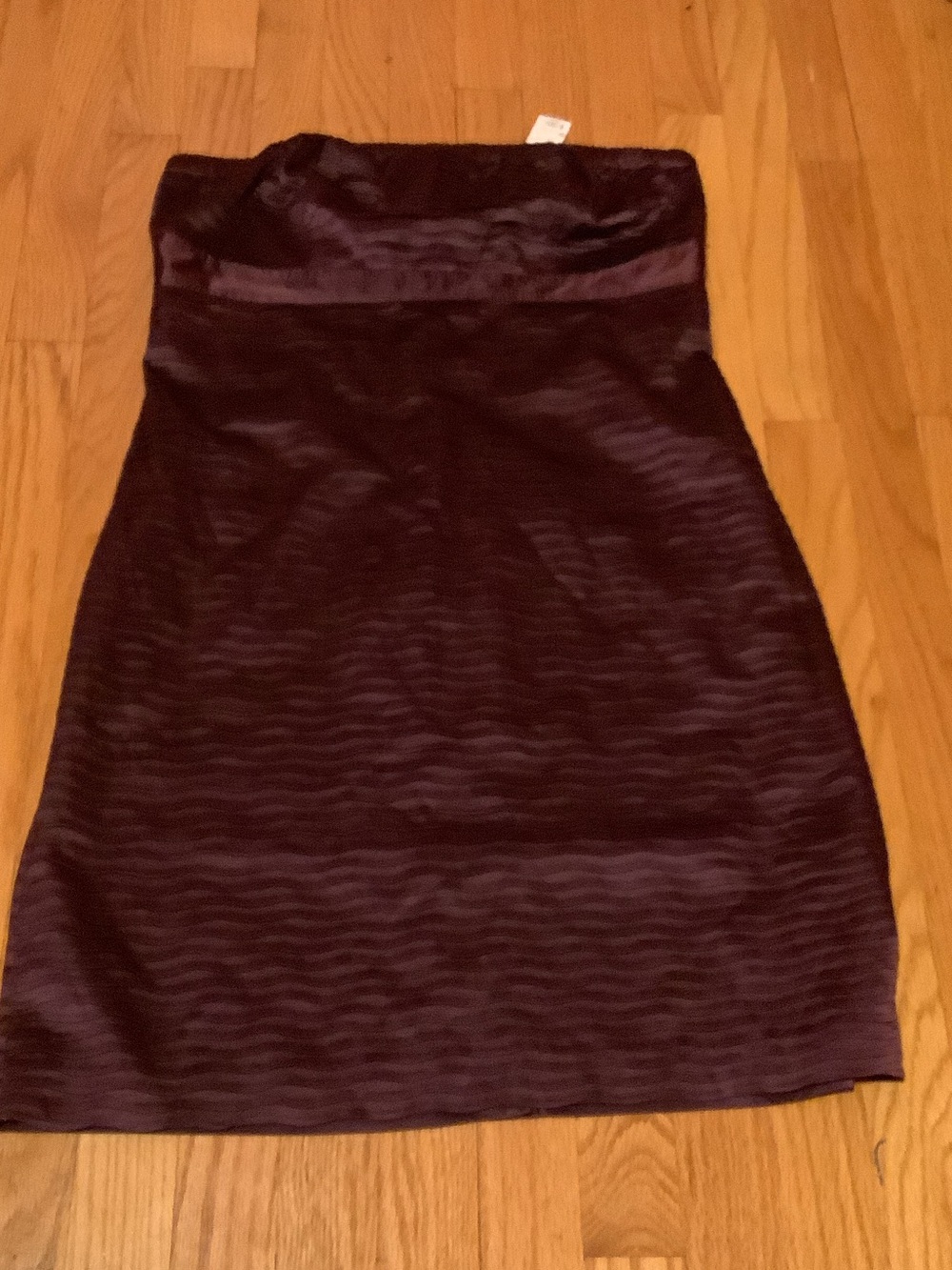 The Limited Strapless Plum Satin Cocktail Dress